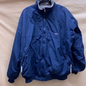 Vintage late 80s Patagonia Nylon Fleece Lined Bomber Jacket Mens XL Large